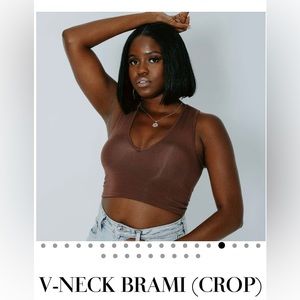 Klassy Network V-Neck Brami Crop